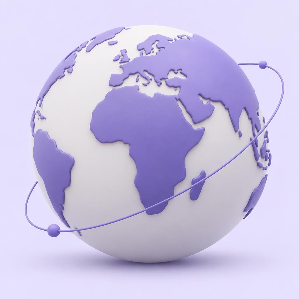 Sculptural globe representing your global team